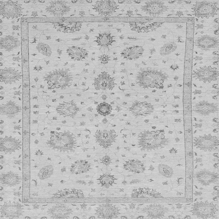 Square Oriental Gray Traditional Rug, abs3961gry