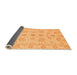 Sideview of Oriental Orange Traditional Rug, abs3961org