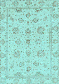 Oriental Light Blue Traditional Rug, abs3961lblu