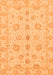 Machine Washable Oriental Orange Traditional Area Rugs, wshabs3961org