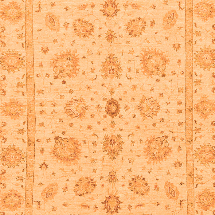 Machine Washable Oriental Orange Traditional Area Rugs, wshabs3961org