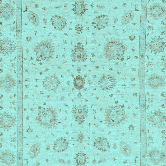 Machine Washable Oriental Light Blue Traditional Rug, wshabs3961lblu