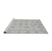 Sideview of Machine Washable Oriental Gray Traditional Rug, wshabs3961gry