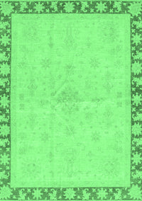 Oriental Emerald Green Traditional Rug, abs3962emgrn