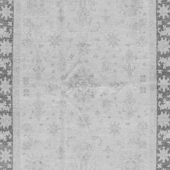 Machine Washable Oriental Gray Traditional Rug, wshabs3962gry