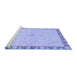 Sideview of Machine Washable Oriental Blue Traditional Rug, wshabs3962blu