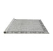 Sideview of Machine Washable Oriental Gray Traditional Rug, wshabs3962gry