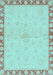 Oriental Light Blue Traditional Rug, abs3962lblu