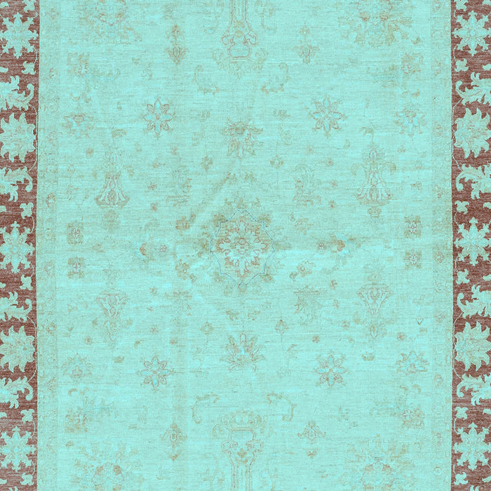 Oriental Light Blue Traditional Rug, abs3962lblu