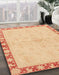 Machine Washable Abstract Yellow Rug in a Family Room, wshabs3962