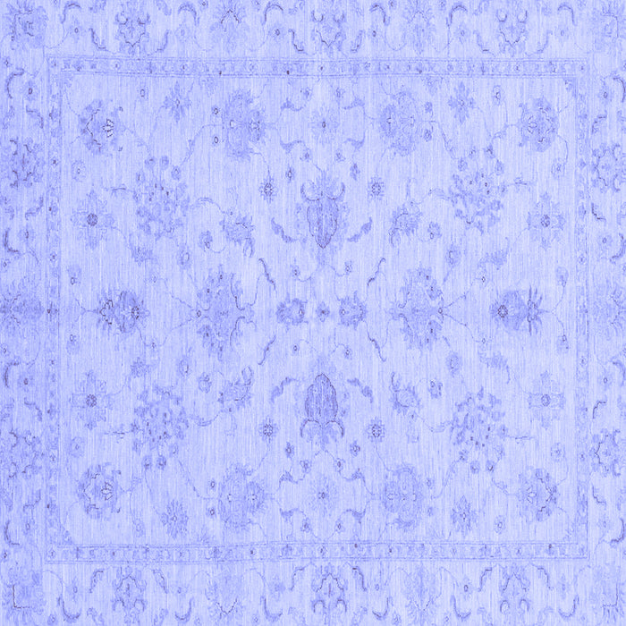 Square Oriental Blue Traditional Rug, abs3963blu