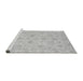 Sideview of Machine Washable Oriental Gray Traditional Rug, wshabs3963gry