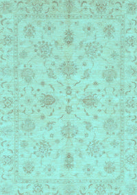 Oriental Light Blue Traditional Rug, abs3963lblu