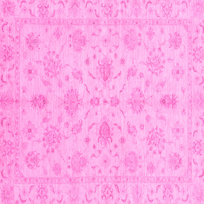 Square Oriental Pink Traditional Rug, abs3963pnk