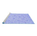 Sideview of Machine Washable Oriental Blue Traditional Rug, wshabs3963blu