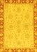 Oriental Yellow Traditional Rug, abs3964yw