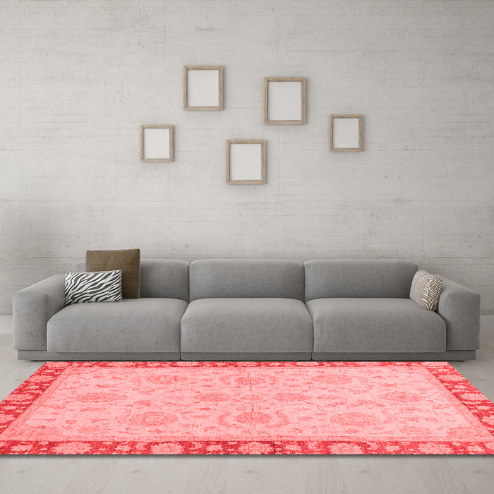 Traditional Red Washable Rugs