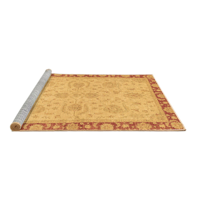 Sideview of Machine Washable Oriental Brown Traditional Rug, wshabs3964brn
