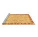 Sideview of Machine Washable Oriental Brown Traditional Rug, wshabs3964brn