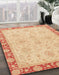 Machine Washable Abstract Yellow Rug in a Family Room, wshabs3964