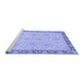 Sideview of Machine Washable Oriental Blue Traditional Rug, wshabs3964blu