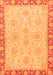 Machine Washable Oriental Orange Traditional Area Rugs, wshabs3964org