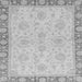 Square Machine Washable Oriental Gray Traditional Rug, wshabs3964gry