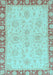 Oriental Light Blue Traditional Rug, abs3964lblu