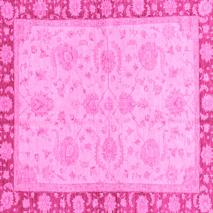 Square Oriental Pink Traditional Rug, abs3964pnk