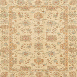 Square Machine Washable Abstract Yellow Rug, wshabs3965