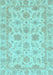 Machine Washable Oriental Light Blue Traditional Rug, wshabs3965lblu