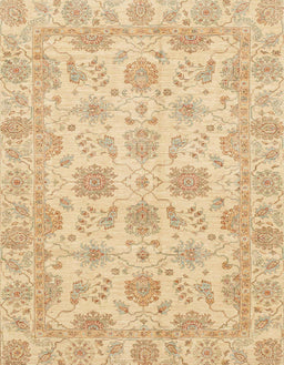 Machine Washable Abstract Yellow Rug, wshabs3965