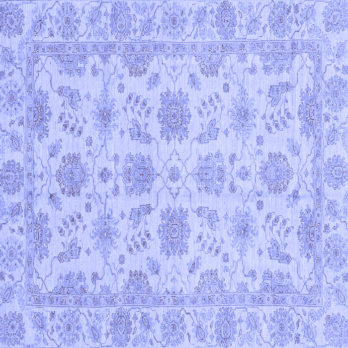 Square Oriental Blue Traditional Rug, abs3965blu