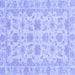 Square Oriental Blue Traditional Rug, abs3965blu