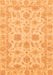 Machine Washable Oriental Orange Traditional Area Rugs, wshabs3965org