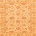 Square Oriental Orange Traditional Rug, abs3965org