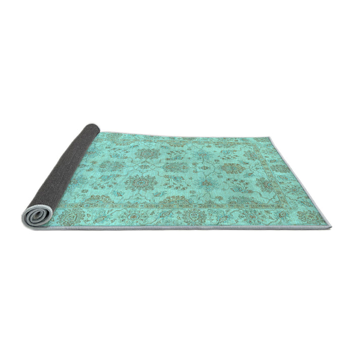 Sideview of Oriental Light Blue Traditional Rug, abs3965lblu