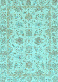 Oriental Light Blue Traditional Rug, abs3965lblu