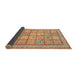 Sideview of Abstract Orange Modern Rug, abs3966