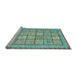 Sideview of Machine Washable Abstract Light Blue Modern Rug, wshabs3966lblu