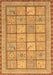 Machine Washable Abstract Brown Modern Rug, wshabs3966brn