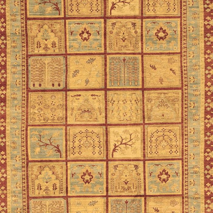 Machine Washable Abstract Brown Modern Rug, wshabs3966brn