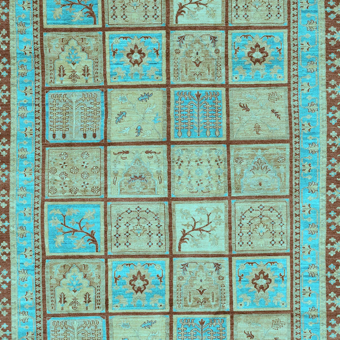 Abstract Light Blue Modern Rug, abs3966lblu