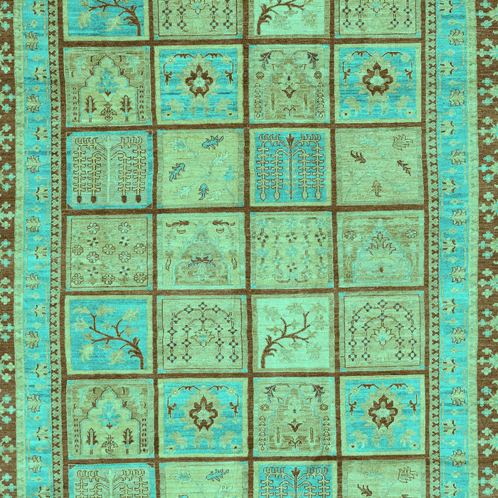 Abstract Turquoise Modern Rug, abs3966turq