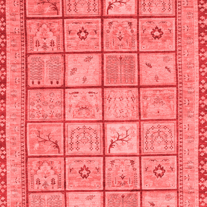 Machine Washable Abstract Red Modern Rug, wshabs3966red