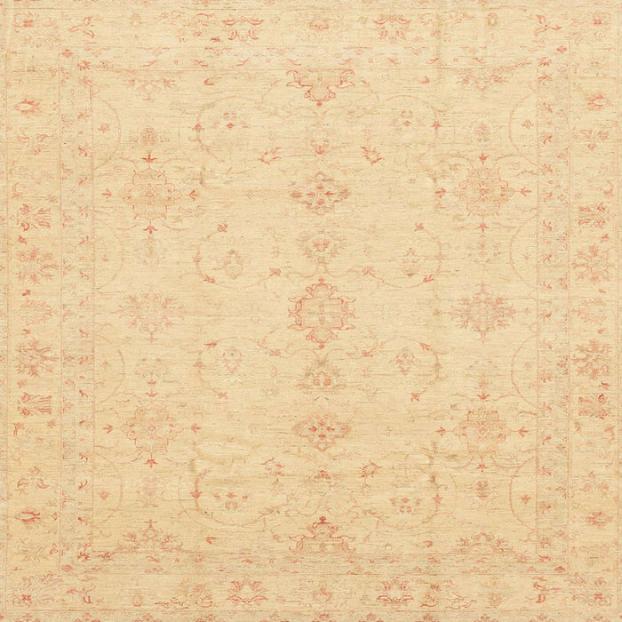 Square Machine Washable Abstract Mustard Yellow Rug, wshabs3967