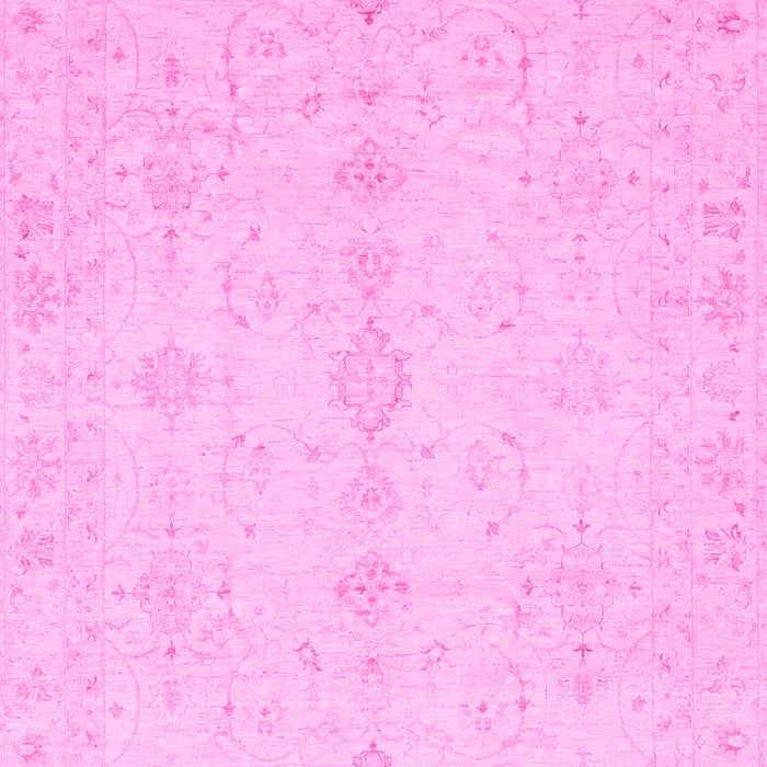 Machine Washable Oriental Pink Traditional Rug, wshabs3967pnk