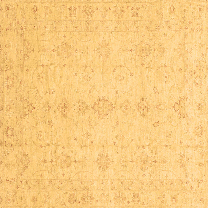 Square Oriental Brown Traditional Rug, abs3967brn
