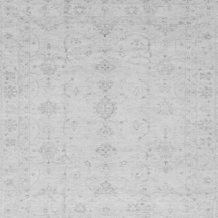 Square Oriental Gray Traditional Rug, abs3967gry