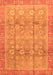 Machine Washable Oriental Orange Traditional Area Rugs, wshabs3968org